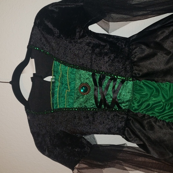 Spirit Green and Black Kids Halloween Costume - Picture 2 of 4